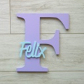 Personalised Wooden Letters - Lavender